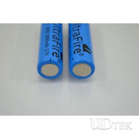 3.7v 3800mah 18650 blue battery sharp head Rechargeable lithium battery UD09101